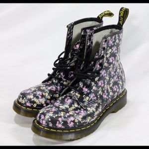 Dr. Marten Floral Combat Boots